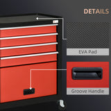 4-Drawer Tool Chest with 4 Wheels, Rolling Tool Box and Storage Cabinet