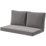 Coussins de Siège Extérieur avec Dossier, Coussins Mobilier Extérieur Causeuse Double Sofa