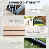 10' x 13' Retractable Pergola Canopy, Outdoor Metal Pergola Gazebo Sun Shade Shelter with Steel Frame