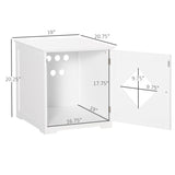 Cat Litter Box Enclosure End Table, Hidden Litter Box Nightstand with Large Tabletop