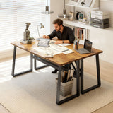71 Inch Computer Desk, Simple Study Writing Table with Adjustable Feet