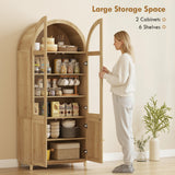 Armoire pantry à arche, armoire de rangement ferme 71