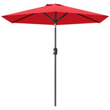 Patio Sun Umbrella, Outdoor Parasol with 6 Ribs
