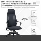 Office Chair High Back, Ergonomic Mesh Computer Chair Executive Task Chair with Massage Lumbar Support & Headrest Rocking