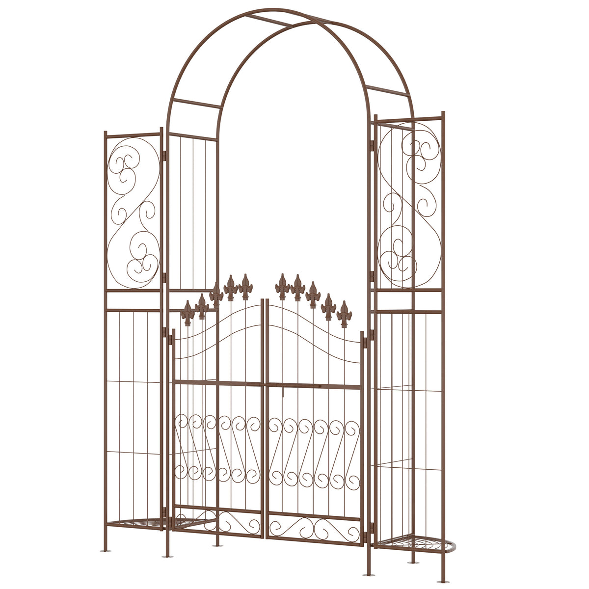 7ft Garden Arch Trellis, Metal Arch