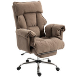 Desk Chair, Computer Office Chair with Footrest, Adjustable Backrest and Headrest