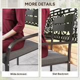 2 Piece Outdoor Dining Chairs with Aluminum Frame