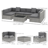 7 Pieces Patio Furniture Set