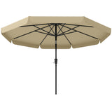 Parasol de patio 10 pi avec bouton-poussoir d'inclinaison et manivelle