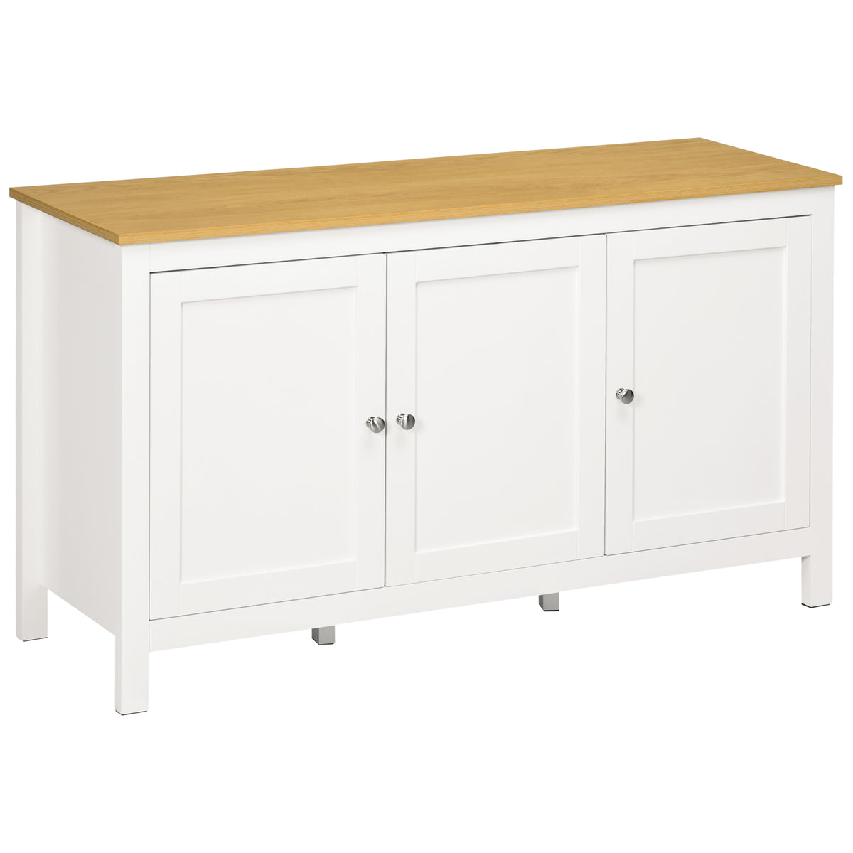 Sideboard, Buffet Cabinet with Doors and Adjustable Shelves for Living Room