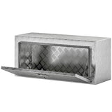 Heavy Duty Aluminum Underbody Truck Tool Box, 36 Inch Wavy Plate Tool Box Chest, Waterproof Storage Toolbox Organizer