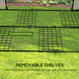 Mini Greenhouse with 4 Wire Shelves