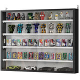 5-Tier Display Cabinet, Shot Glass Display Case, Glass Curio Cabinet with 2 Glass Doors and 4 Adjustable Shelves