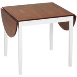 Solid Wood Kitchen Table, Drop Leaf Tables for Small Spaces, Folding Dining Table