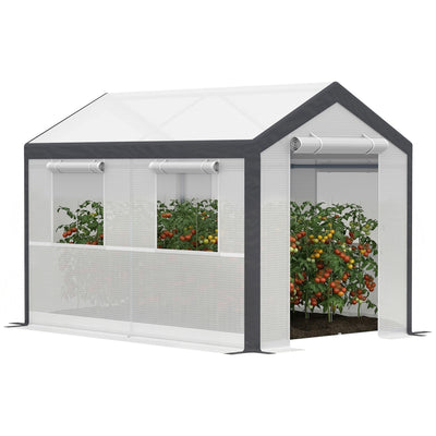 6.6' x 10' x 7' Heavy Duty Walk-In Greenhouse Vegetable Seed Growth Tent Outdoor Plant Growing Tunnel Warm House Flower Shed Backyard