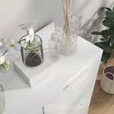 Armoire à chaussures, armoire de rangement à chaussures avec charnières à fermeture douce et tablettes réglables, contient 15-20 paires