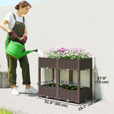 Plastic Raised Garden Bed with Legs