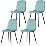 Dining Chairs Set of 4, Upholstered Dining Room Chairs with Steel Legs