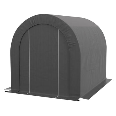 6' x 8' Outdoor Storage Shed, Heavy Duty Galvanized Steel Portable Shed for Bike