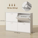 Flip Down Shoe Rack, Multi Cabinet, Wooden Shoe Shelf, 4 Drawer Organizer