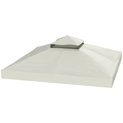 10' x 10' Gazebo Canopy Replacement Cover, 2-Tier Garden Gazebo Roof Replacement