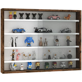 5-Tier Display Cabinet, Shot Glass Display Case, Glass Curio Cabinet with 2 Glass Doors and 4 Adjustable Shelves