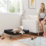 Lit pour chien surélevé, couchette portable pour chien avec mailles respirantes
