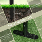 Clôture de jardin en métal piquets pour sol dur et mou, 5 ft(H) clôture d'extérieur avec pieds