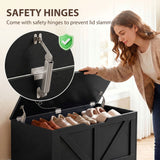 39.4 Inches Storage Chest, Storage Trunk with 2 Safety Hinges for Living Room