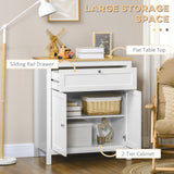Sideboard Cabinet, Buffet Table with Drawer, Double Door Cupboard and Adjustable Shelf for Living Room