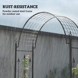 7.5 ft Steel Garden Arch