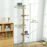 Cat Wall Shelves, Cat Wall Furniture with 4 Platforms