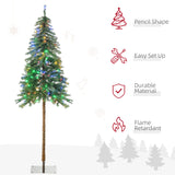 Sapin de Noël artificiel de 1,80 m avec lumières LED blanc chaud ou multicolores, base en acier