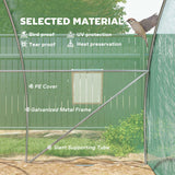 Walk-In Tunnel Greenhouse, Plant Hot House with 4 Windows and Zipper Door, 10' x 10' x 7'