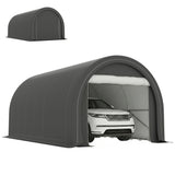10' x 16' Heavy Duty Portable Carport Tent with Zippered Door
