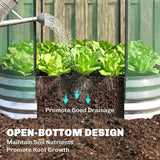 Galvanized Raised Garden Bed with Crop Cage Protection Net Cover