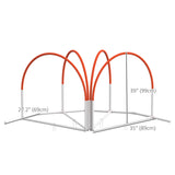 Dog Agility Kit Pet Obstacle Course Training Equipment Outdoor with Weave Poles