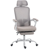 Ergonomic Office Chair, Mesh Reclining Desk Chair with Adjustable Lumbar Support, Headrest