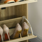 Shoe Storage Cabinet Organizer for 18 Pairs of Shoes with 3 Flip Drawers and Adjustable Shelves
