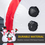 8ft Inflatable Christmas Snowman Family with A Red Bird