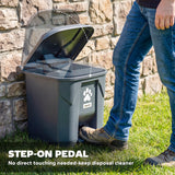 Dog Poop Outdoor Garbage Bin, 8 Gal Pet Waste Garbage Can with Lid and Pedal