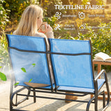 Outdoor Glider Bench, Patio Glider for 2 Persons