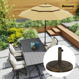 26 lbs Resin Round Patio Umbrella Base, Umbrella Stand Base