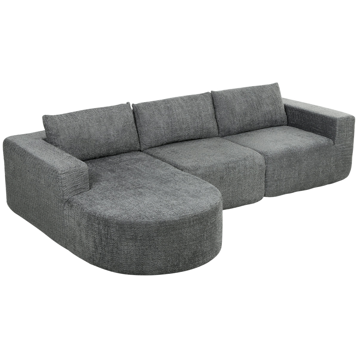 L Shaped Cloud Boneless Couch
