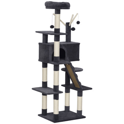 59 Inch Large Cat Tree with Sisal Scratching Posts