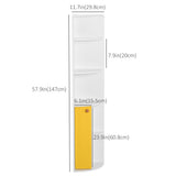 5-Tier Corner Bookcase, Storage Bookshelf, Freestanding Display Shelves with Open Compartments and Cabinet for Home Office