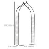 8FT Metal Garden Arch