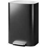 Fingerprint-proof Kitchen Trash Can, 13.2 Gallon Garbage Can with Soft-close Lid and Foot Pedal