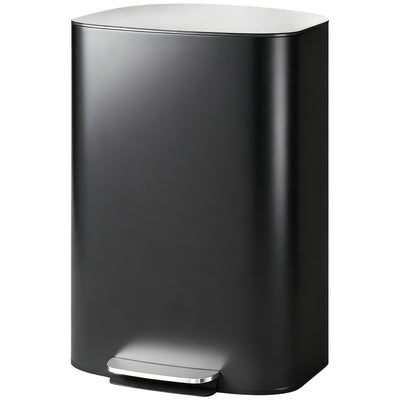 Fingerprint-proof Kitchen Trash Can, 13.2 Gallon Garbage Can with Soft-close Lid and Foot Pedal