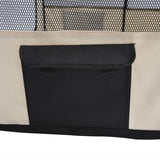 Puppy Playpen 49.2-inch Soft Pet Playpen Folding Tent Kennel Kitten Playpen Cat Dog Exercise Crate w/ Bag
